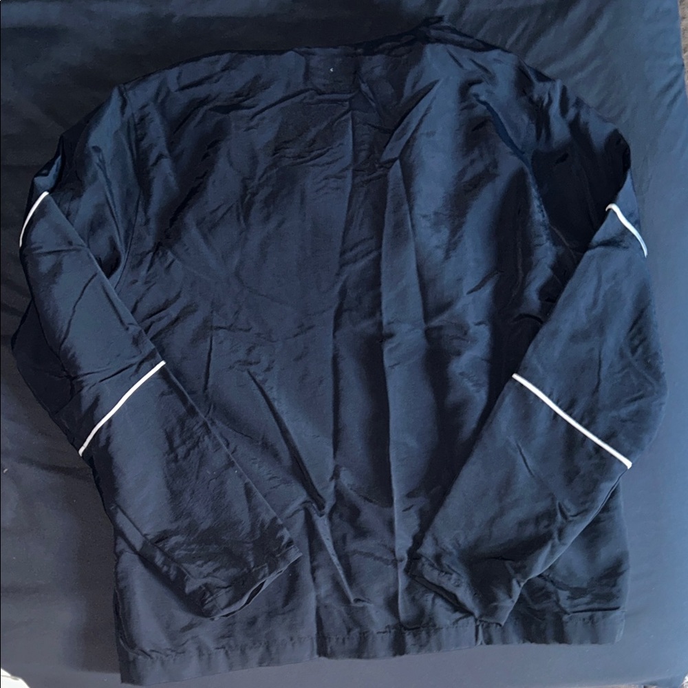 Pink Dolphin Black Hooded Windbreaker with White Piping - Men’s Large - Picture 4 of 4